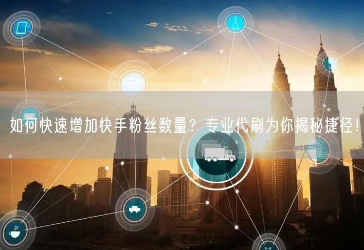 如何快速增加快手粉丝数量?专业代刷为你揭秘捷径!