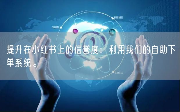 提升在小红书上的信誉度:利用我们的自助下单系统。