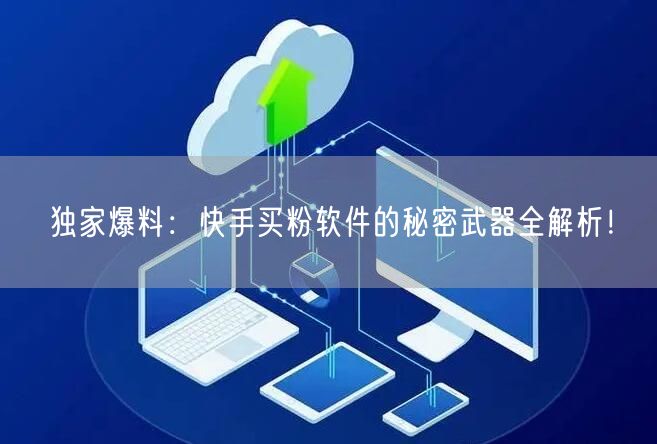 独家爆料:快手买粉软件的秘密武器全解析!