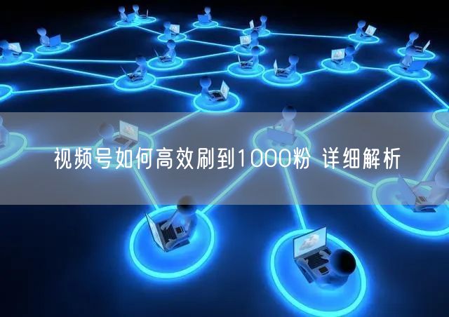 视频号如何高效刷到1000粉 详细解析